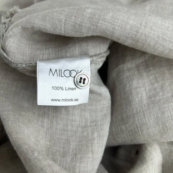 MILOOK Women’s Tina Dress  Size M 100% Linen. - Picture 16 of 17